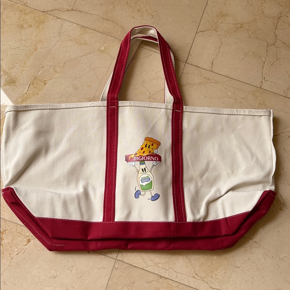 DiGiorno Hidden Valley Ranch Obsession Canvas Tote Bag Heavy Duty 16 x 12 x 8